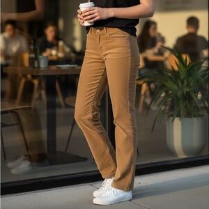 Banana Republic Tan brushed cotton slacks